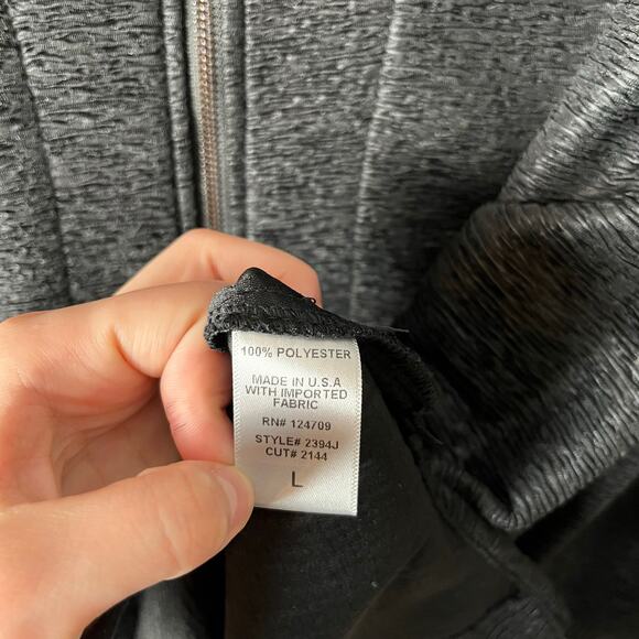 IC by Connie K Textured Black Zip Jacket Artsy Art to Wear Avant Garde LG New - Picture 4 of 9